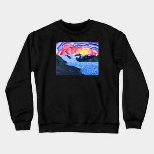 Sunrise over Stairway Icefall Crewneck Sweatshirt